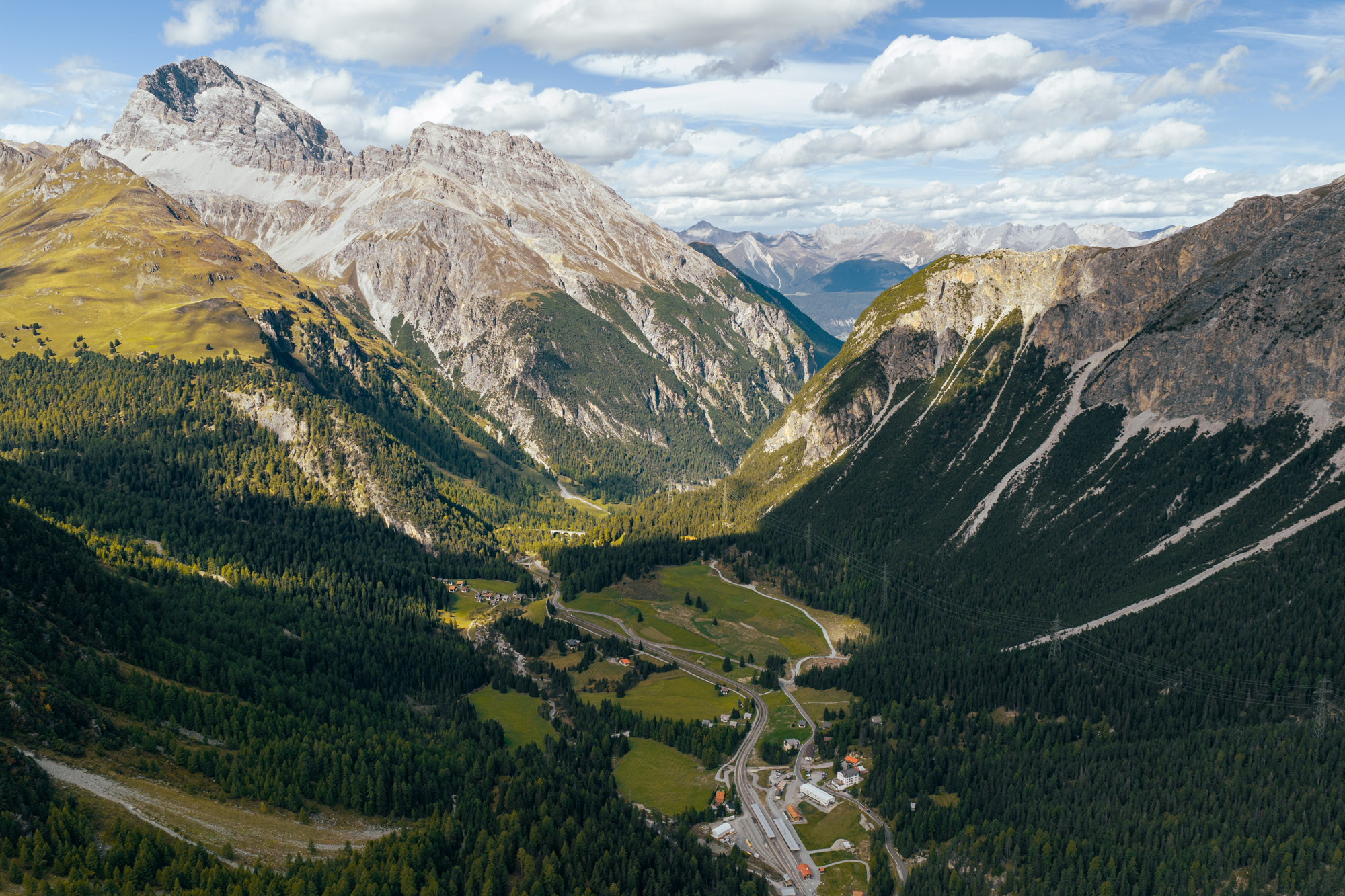 Drohnenaufnahme - Albula